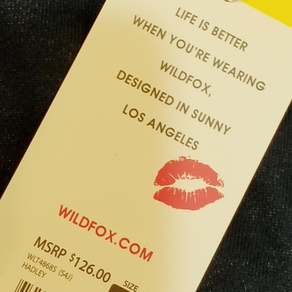 WILDFOX Hadley Navy Blue French Terry Relaxed Fit Tie-Dye Hoodie M NWT - Picture 8 of 11